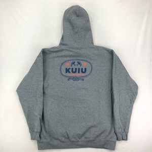 KUIU Hoodie Sweatshirt Mens XL Gray Logo Long Sleeve Pullover Hunting Outdoors